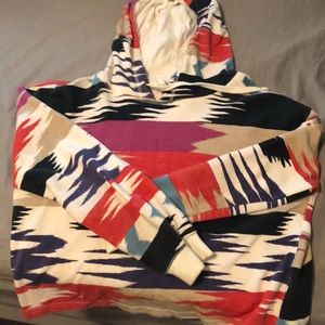 Cut off hoodie. Multicolor